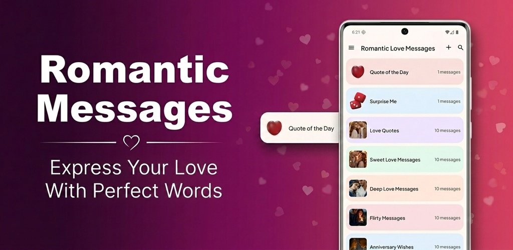 Romantic Messages app screenshot
